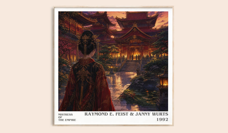 Mistress Of The Empire literary book poster by Raymond E. Feist & Janny Wurts – framed literary art print