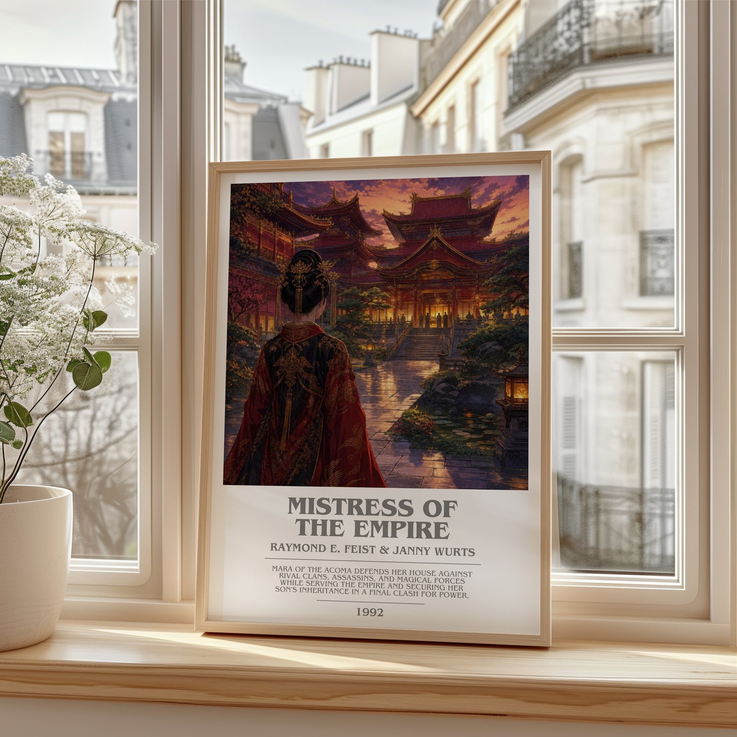 Mistress Of The Empire bookish poster colour and style options – Raymond E. Feist & Janny Wurts book art