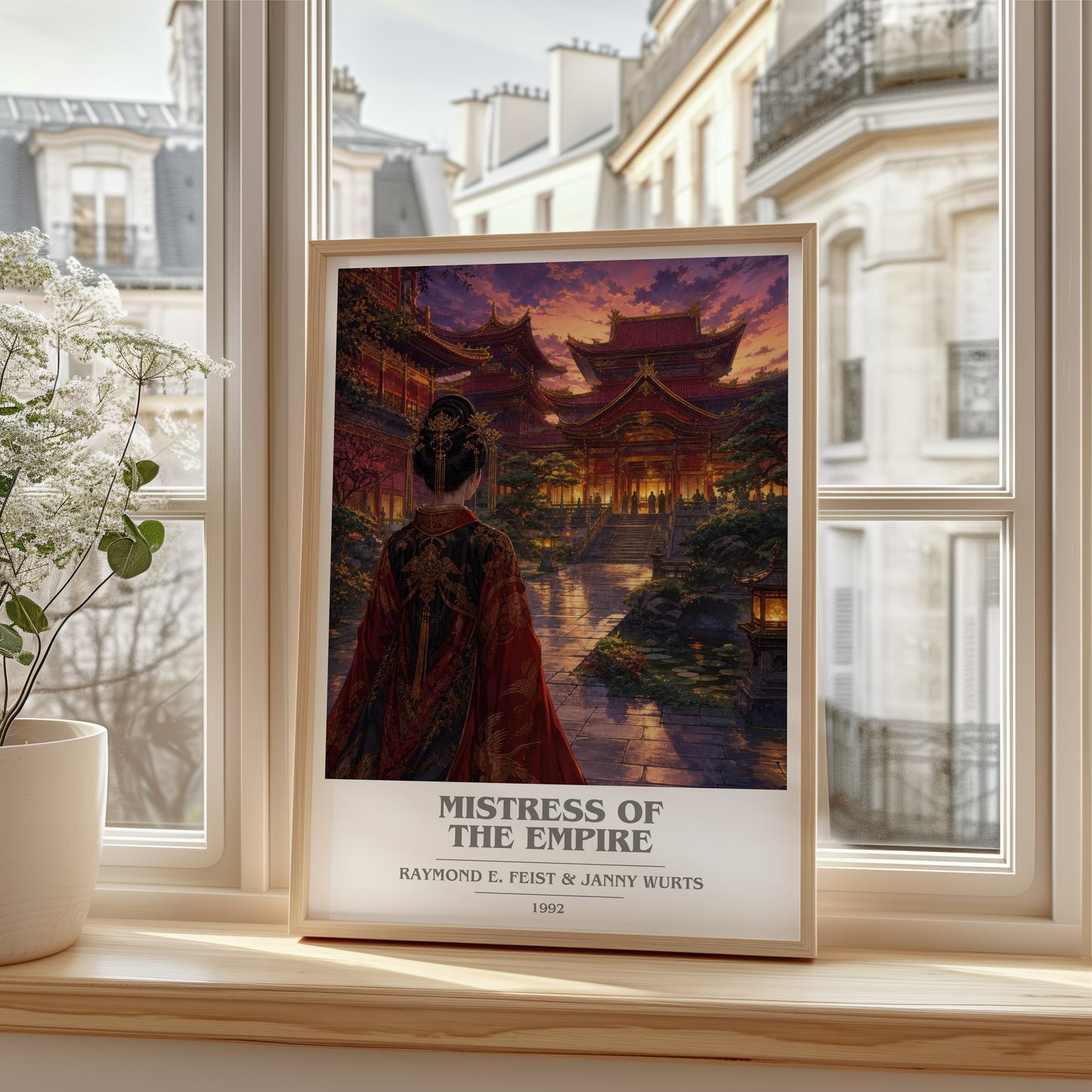 Mistress Of The Empire book cover poster colour and style options – Raymond E. Feist & Janny Wurts book art