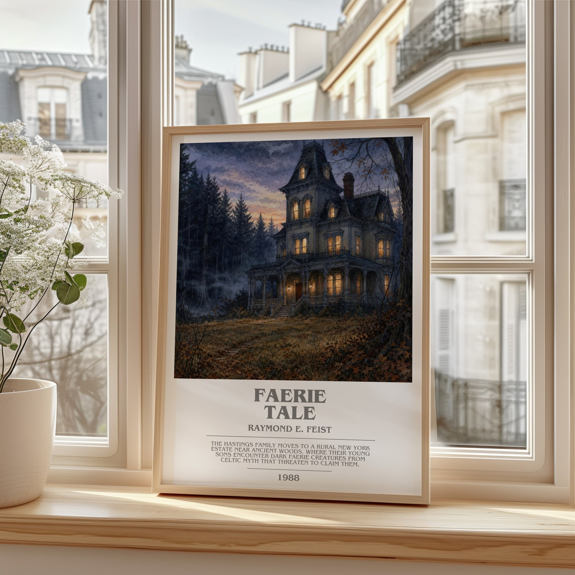 Faerie Tale bookish poster colour and style options – Raymond E. Feist book art