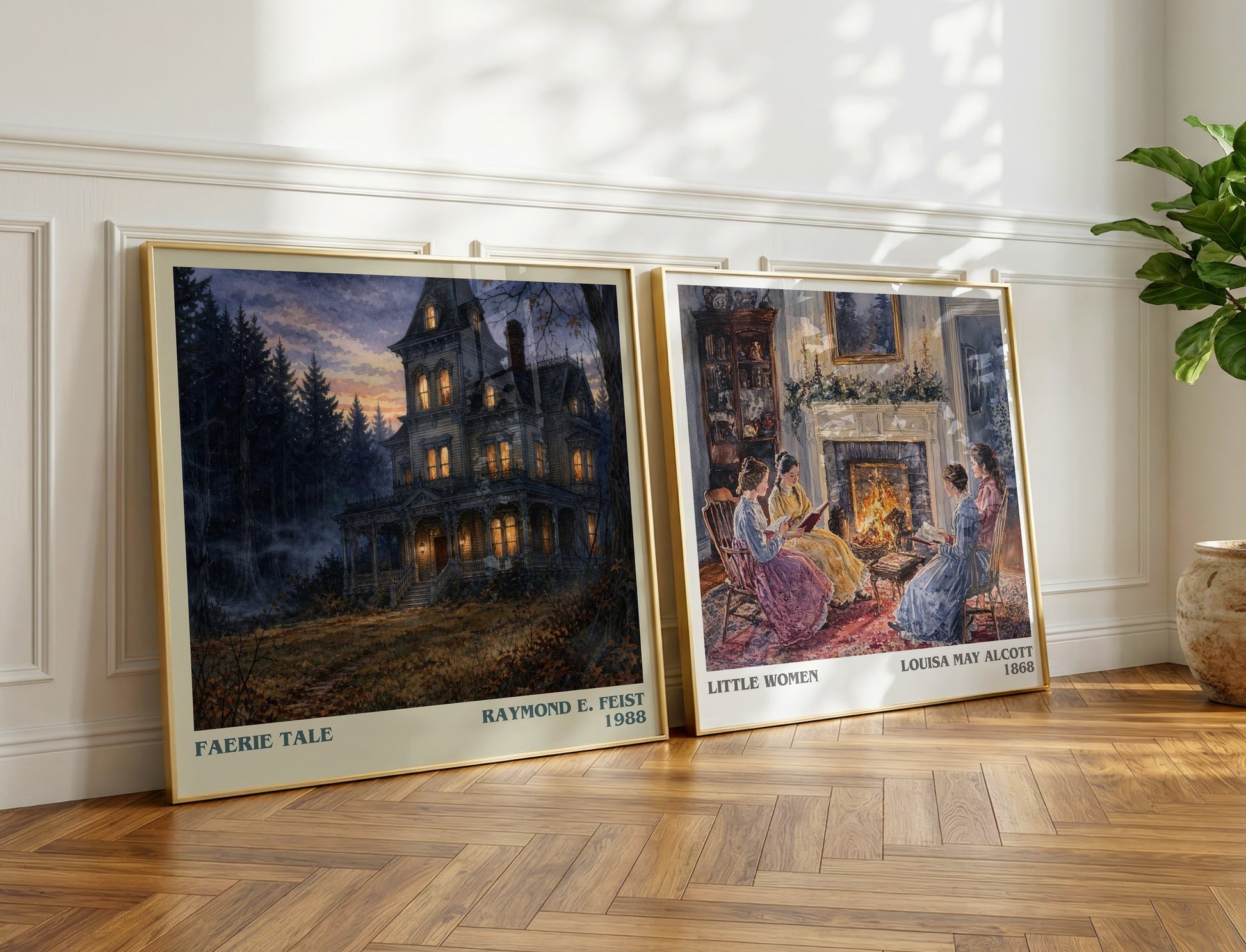 Faerie Tale literary print on bookshelf – Raymond E. Feist fan gift