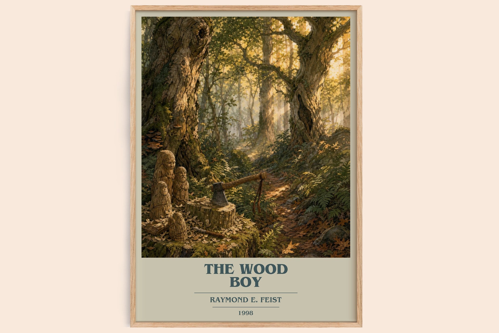 The Wood Boy Book Cover Poster by Raymond E. Feist