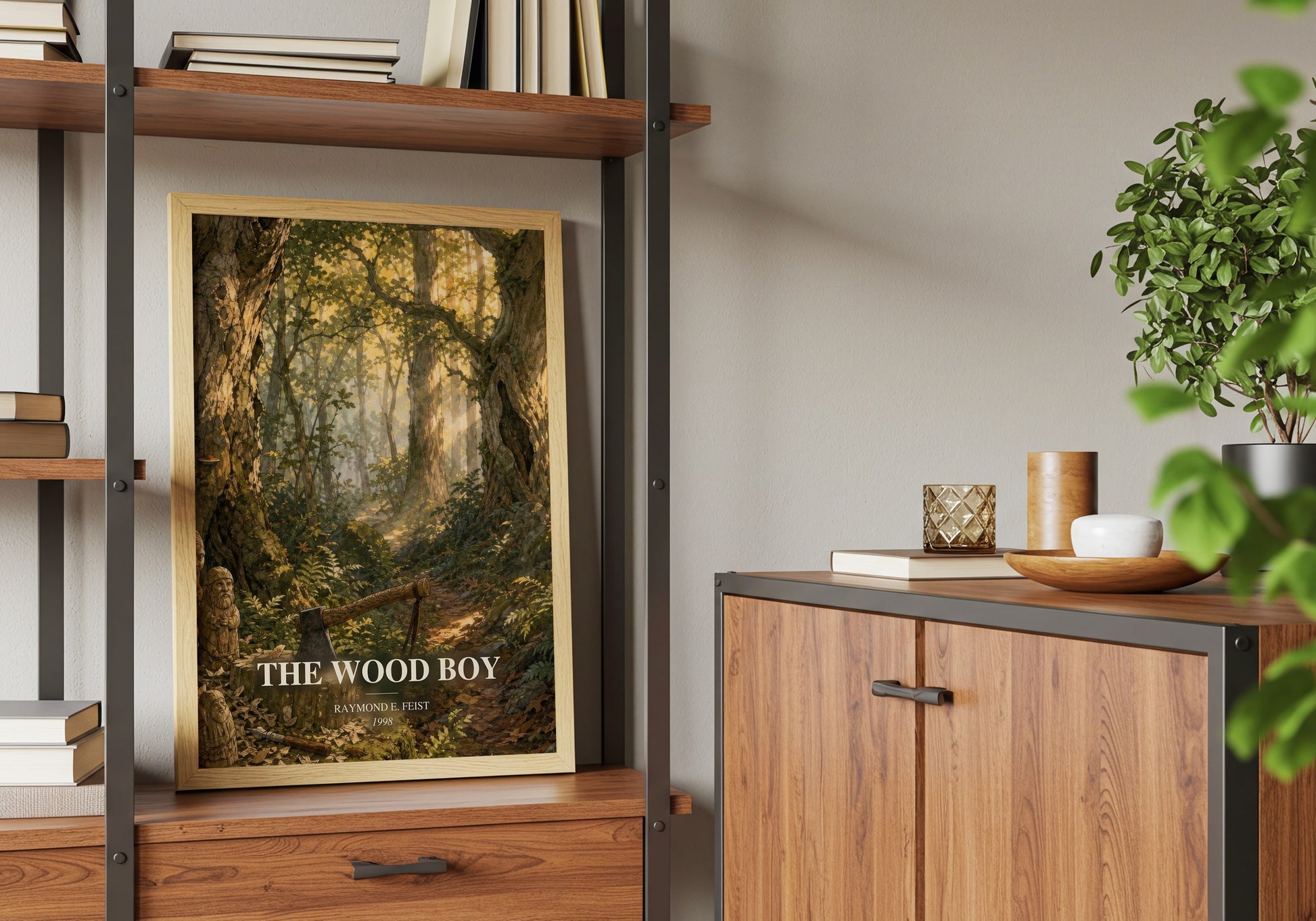 The Wood Boy book watercolour illustration paper finish options – matte satin gloss