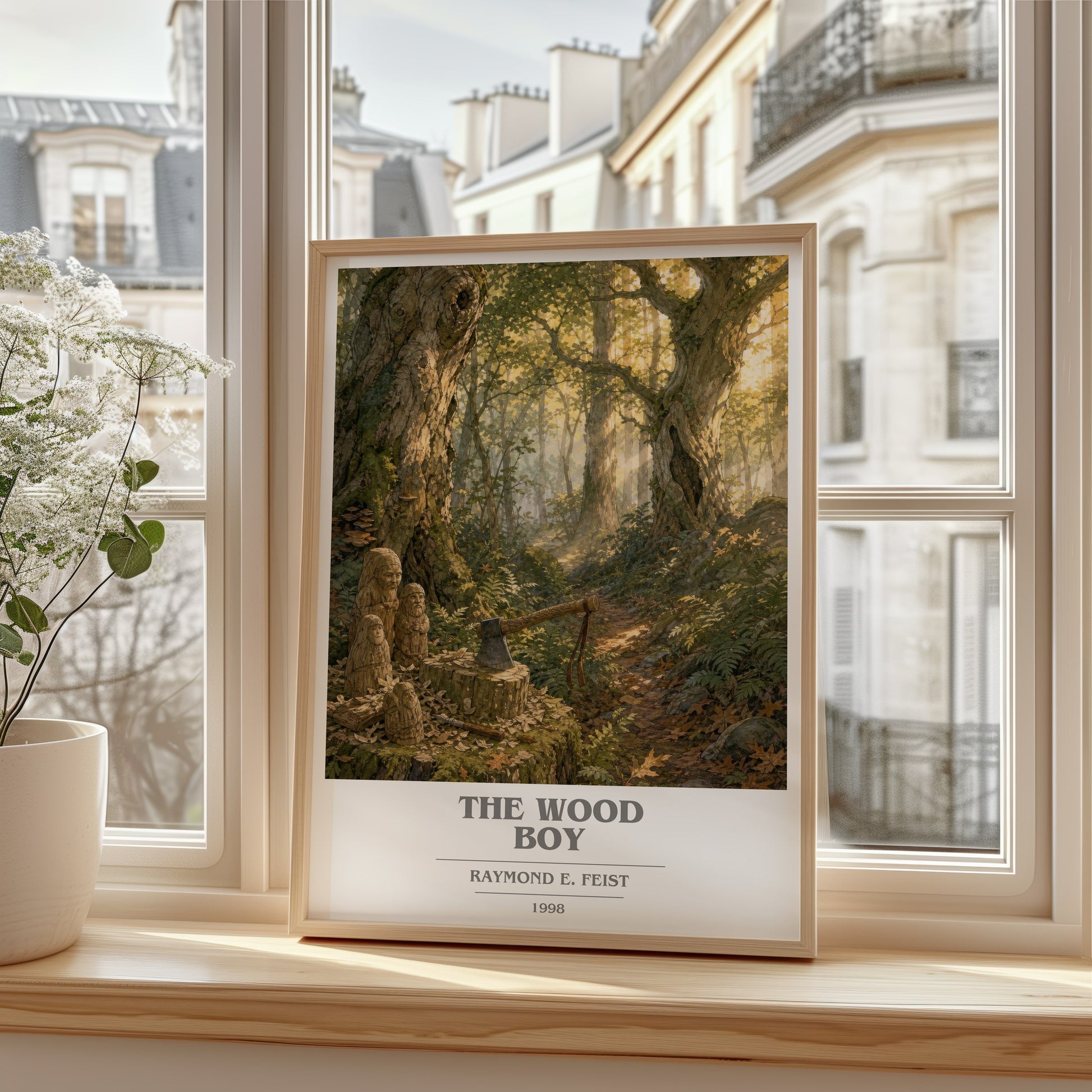 The Wood Boy book cover poster colour and style options – Raymond E. Feist book art