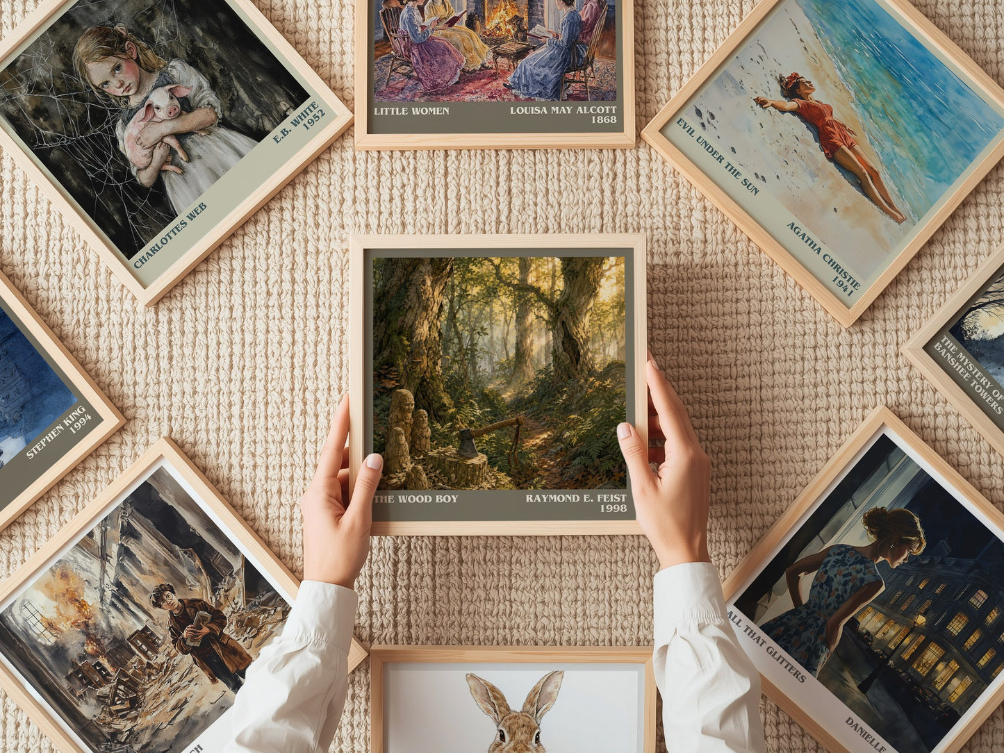 The Wood Boy literary book poster framed on wall – fantasy wall art