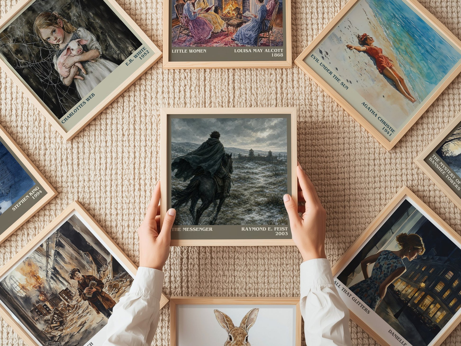 The Messenger literary book poster framed on wall – fantasy wall art