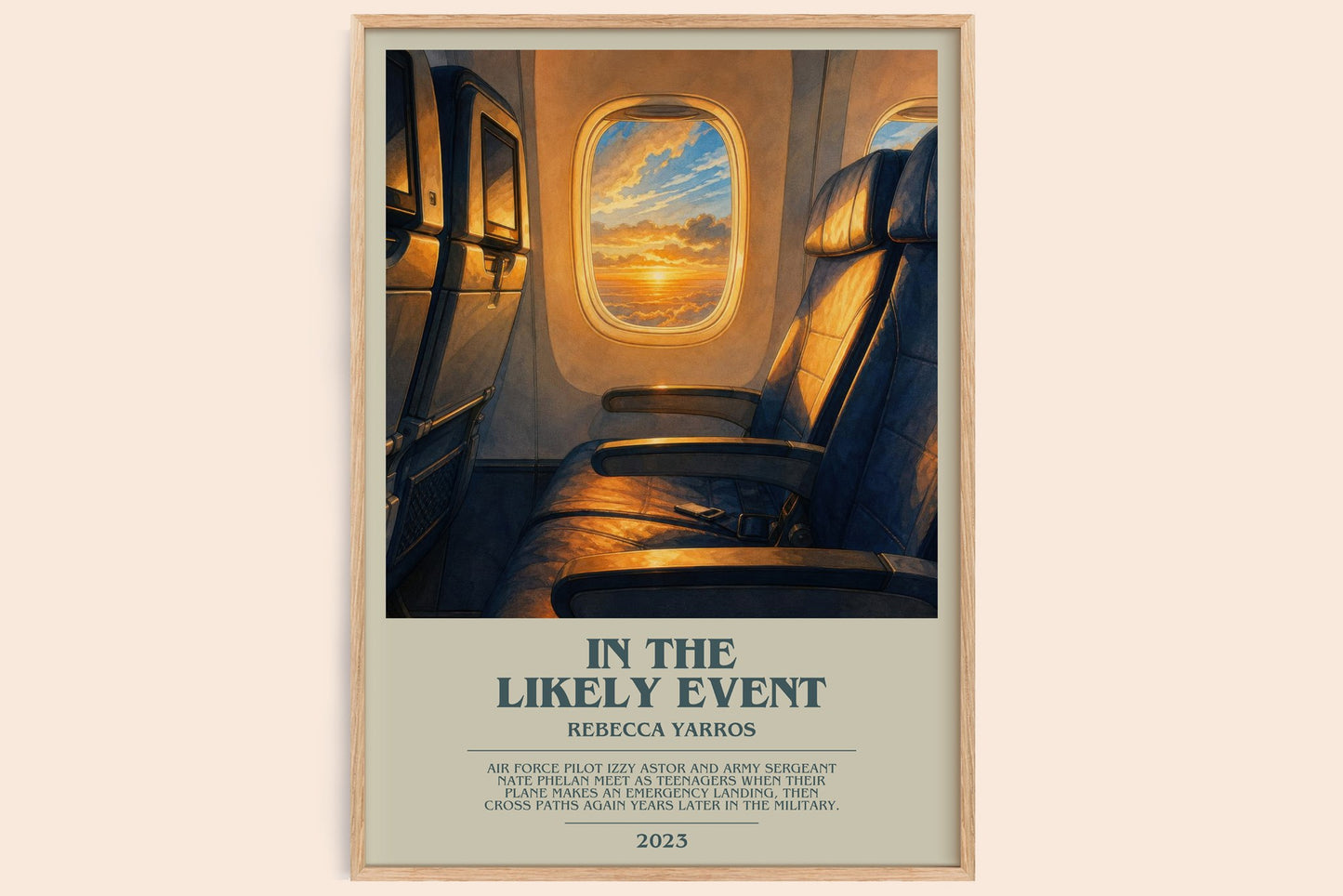 In The Likely Event bookish book poster by Rebecca Yarros – framed literary art print