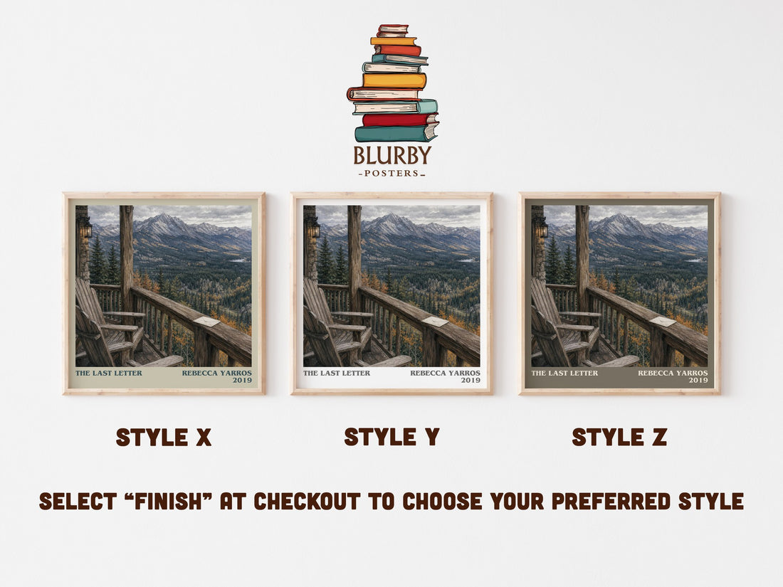 The Last Letter literary print in frame leaning in hallway – romance wall art (mockup)