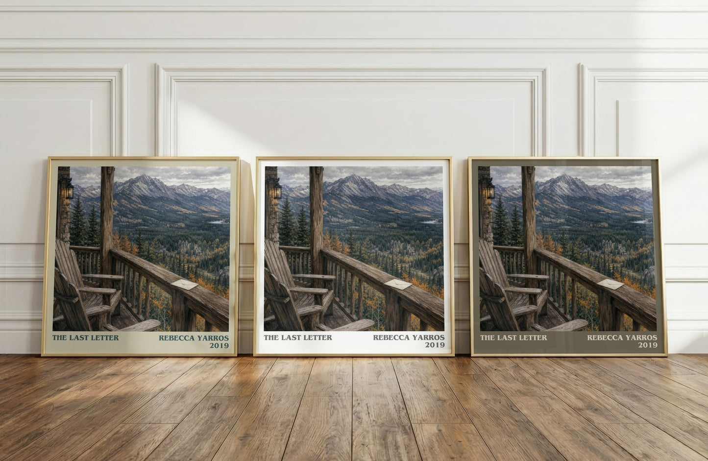 The Last Letter literary art print colour and style options – Rebecca Yarros book art