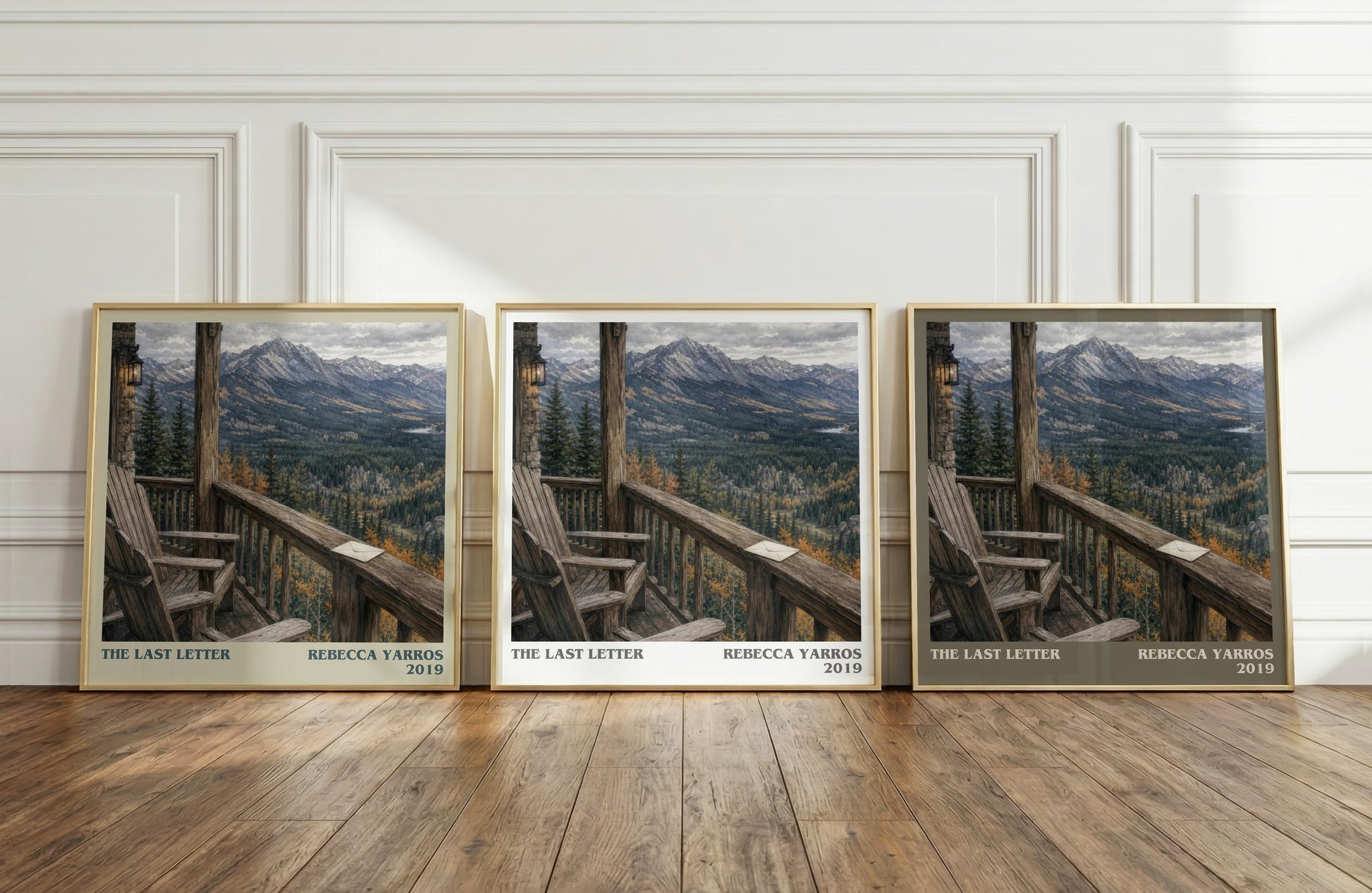 The Last Letter literary art print colour and style options – Rebecca Yarros book art