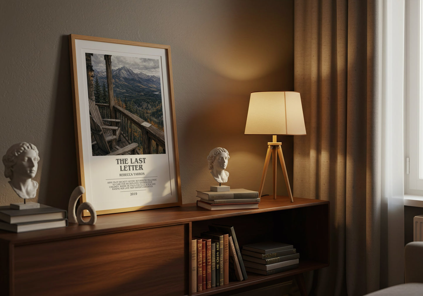 The Last Letter bookish book poster framed on wall – romance wall art