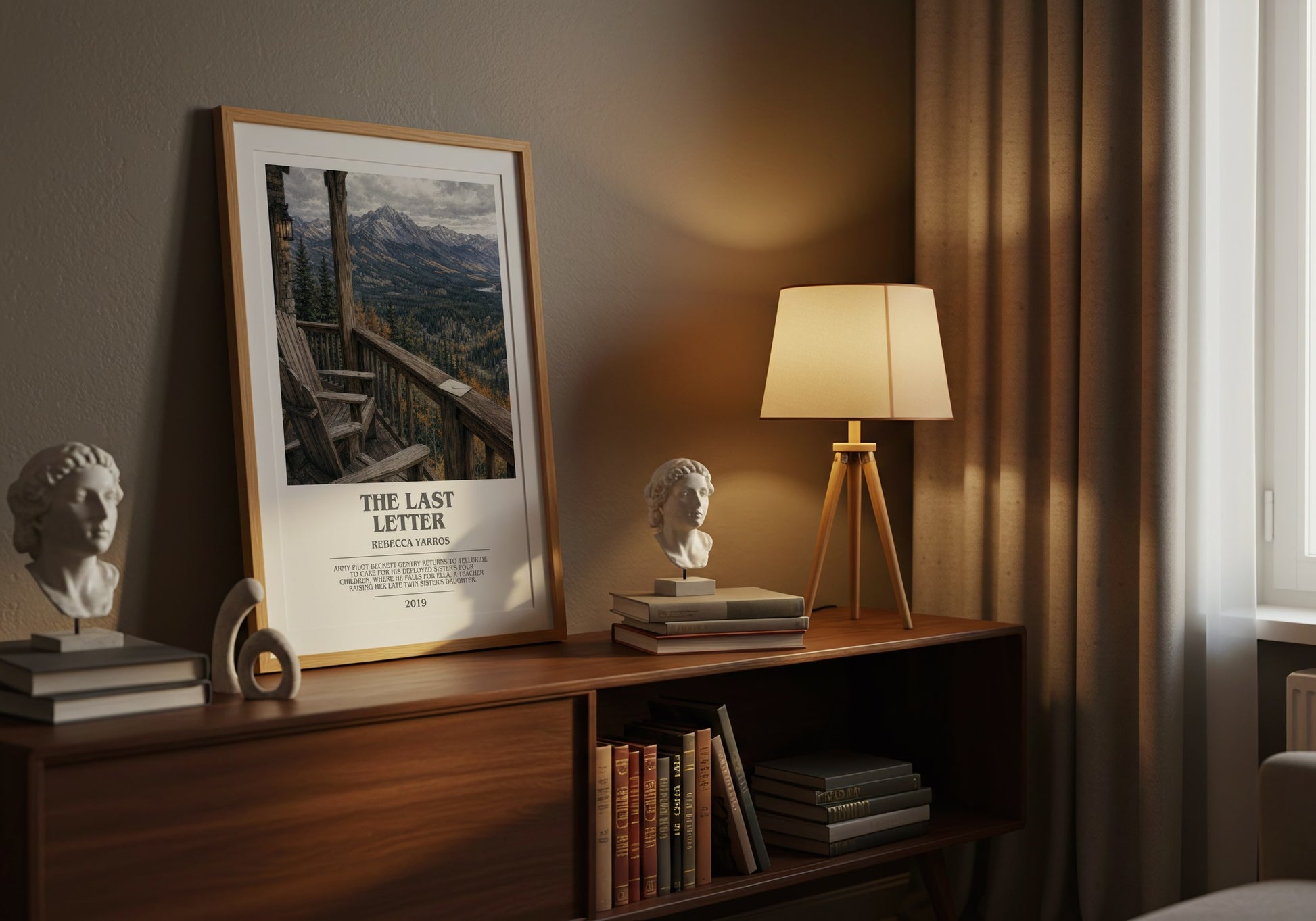 The Last Letter bookish book poster framed on wall – romance wall art