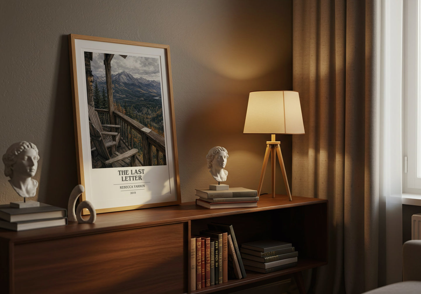 The Last Letter book cover book poster framed on wall – romance wall art