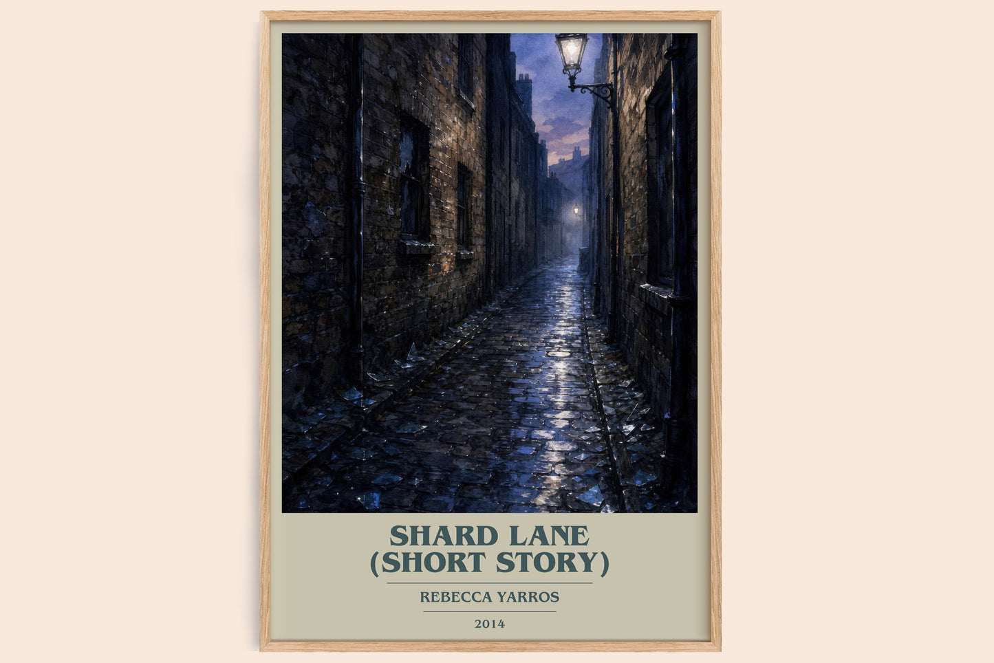 Shard Lane (Short Story) book cover book poster by Rebecca Yarros – framed literary art print