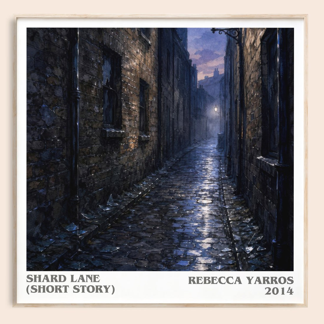 Shard Lane (Short Story) literary book poster by Rebecca Yarros – framed literary art print