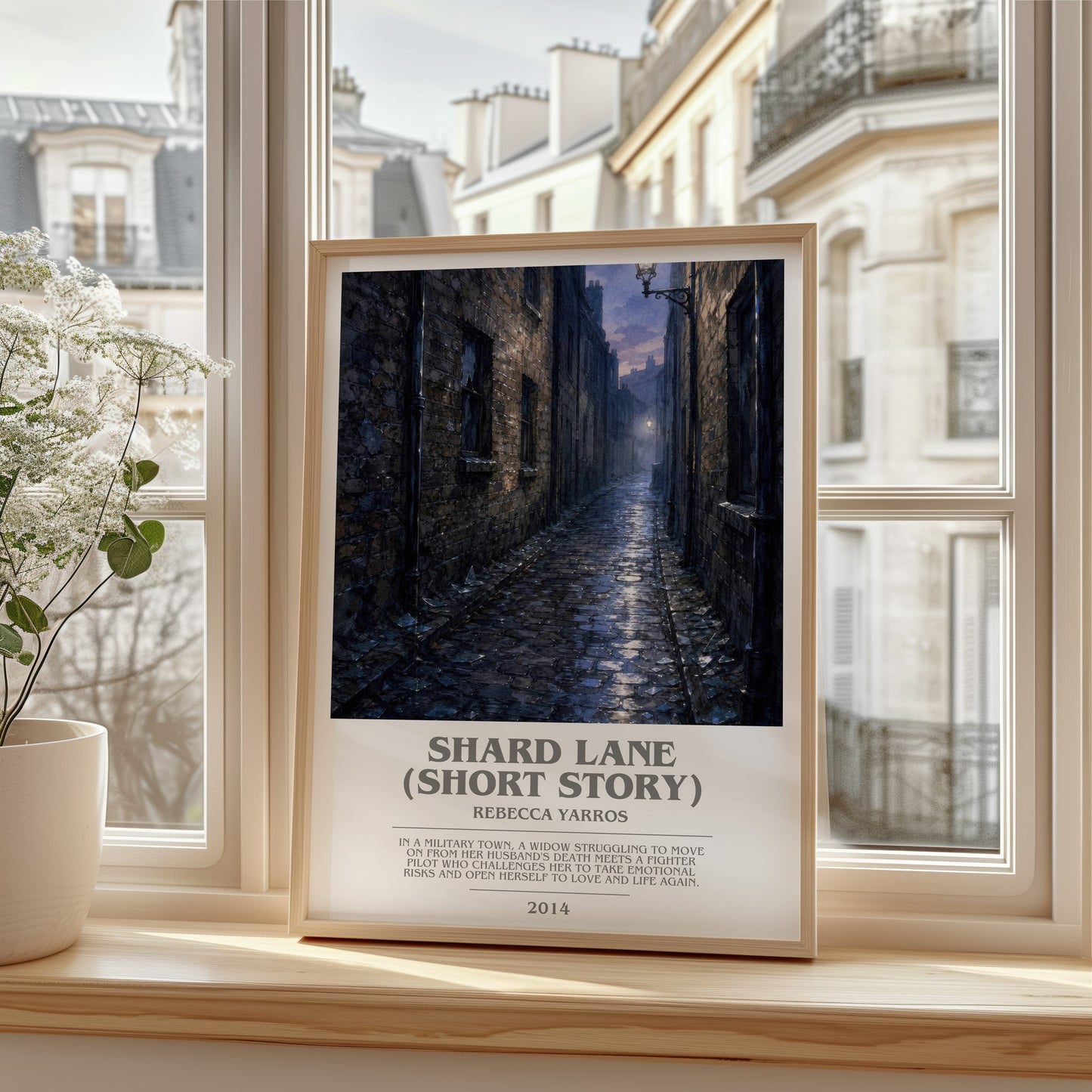 Shard Lane (Short Story) bookish poster colour and style options – Rebecca Yarros book art