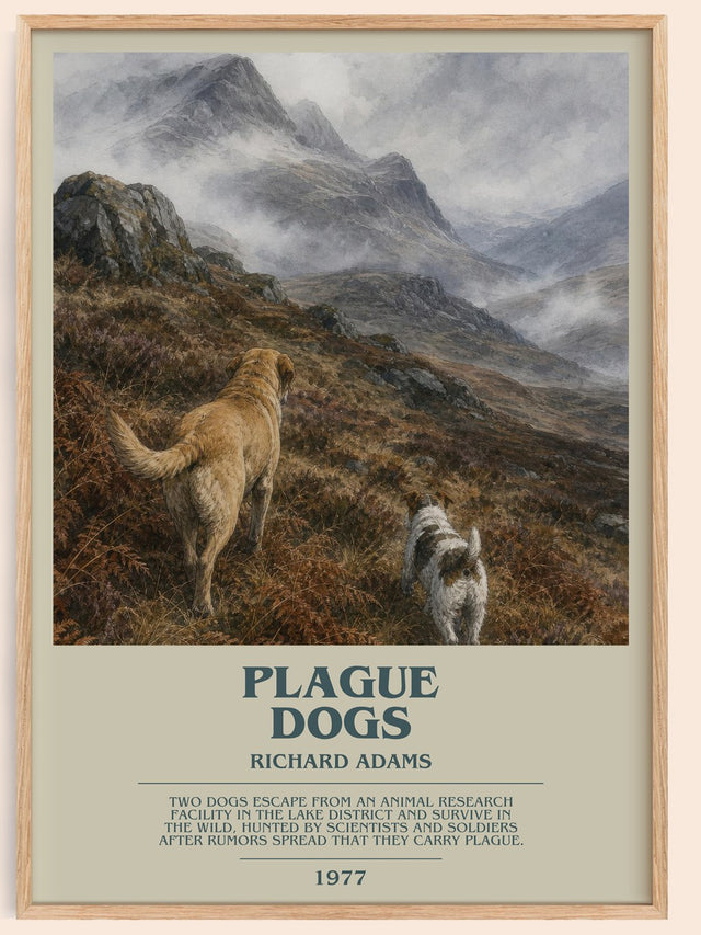 Plague Dogs Bookish Wall Art by Richard Adams