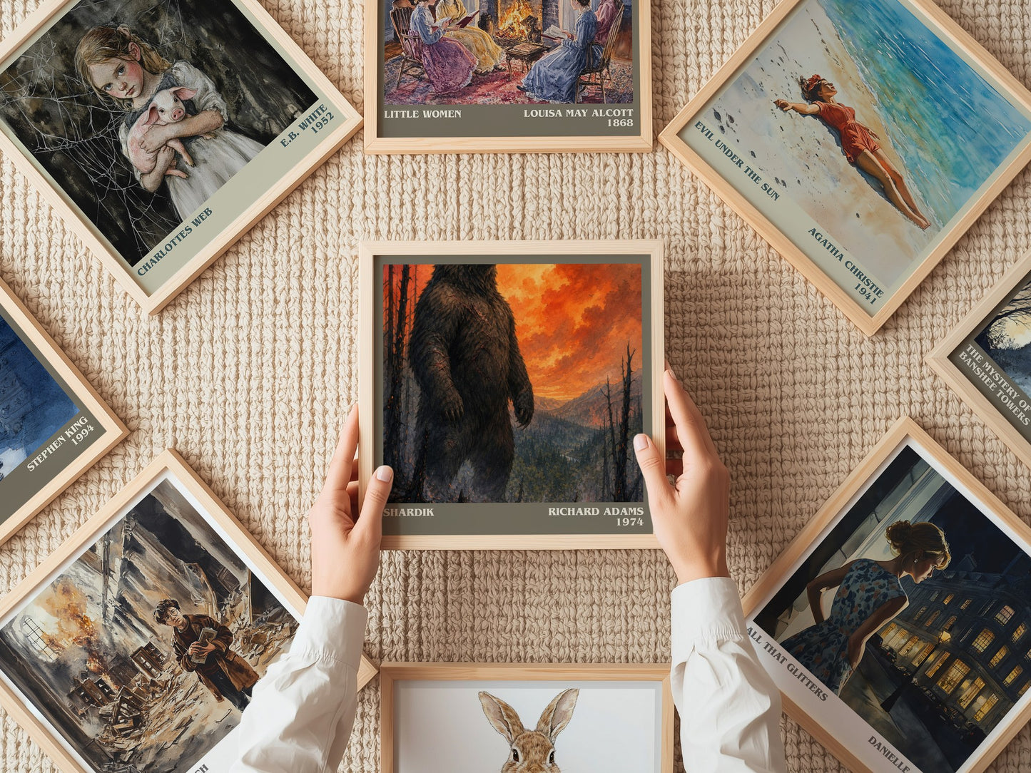 Shardik literary book poster framed on wall – fantasy wall art