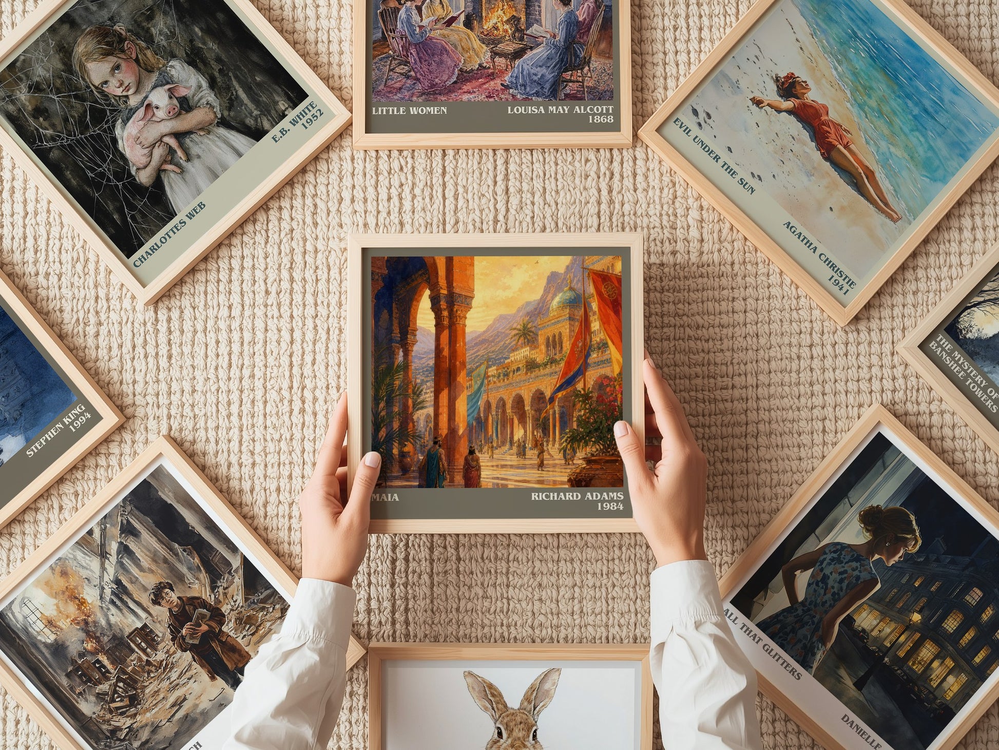 Maia literary book poster framed on wall – fantasy wall art