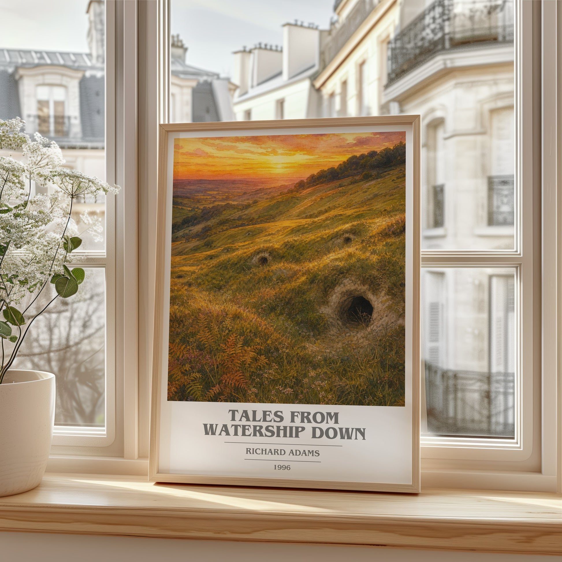 Tales From Watership Down book cover poster colour and style options – Richard Adams book art