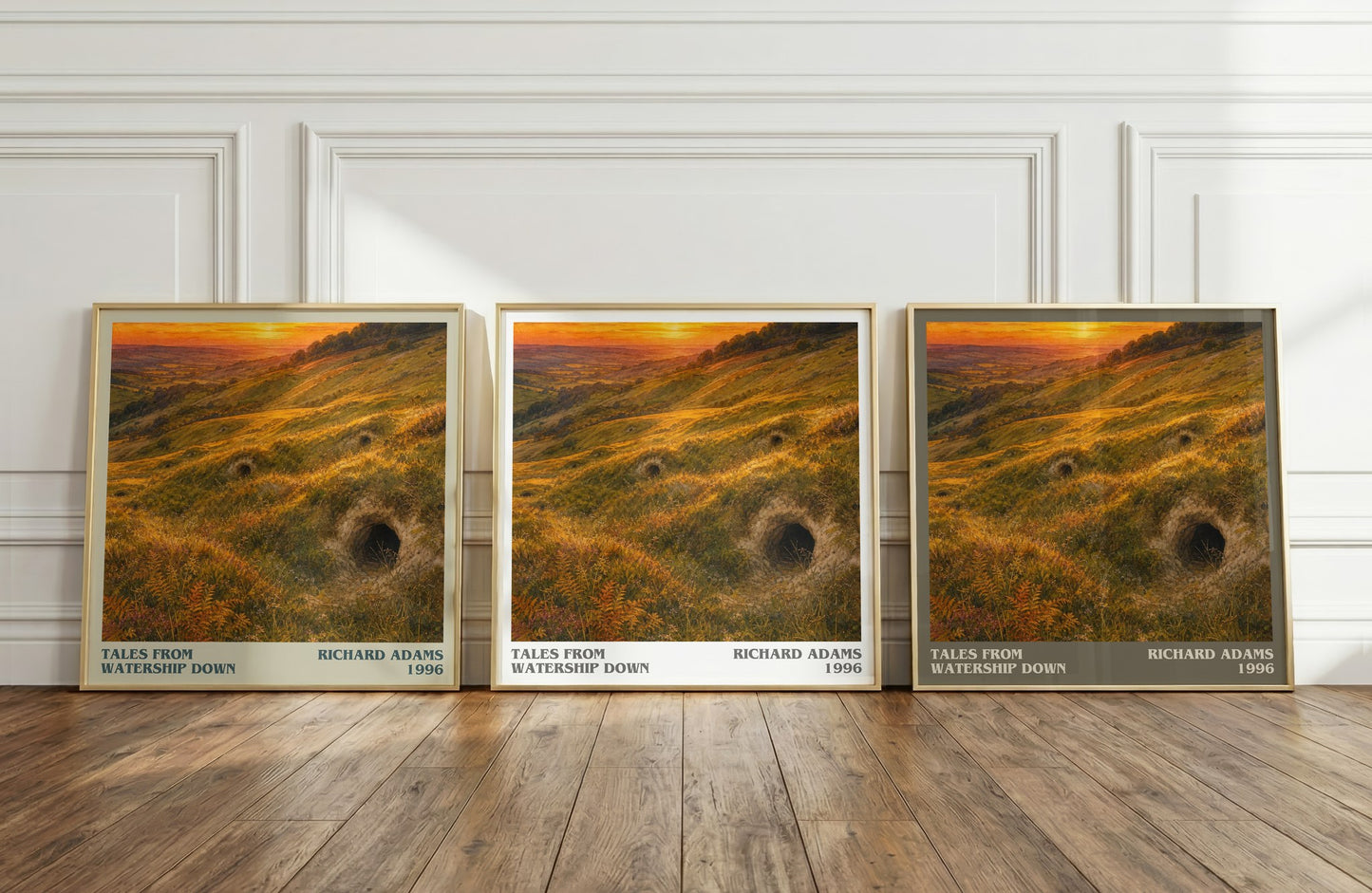 Tales From Watership Down literary art print colour and style options – Richard Adams book art