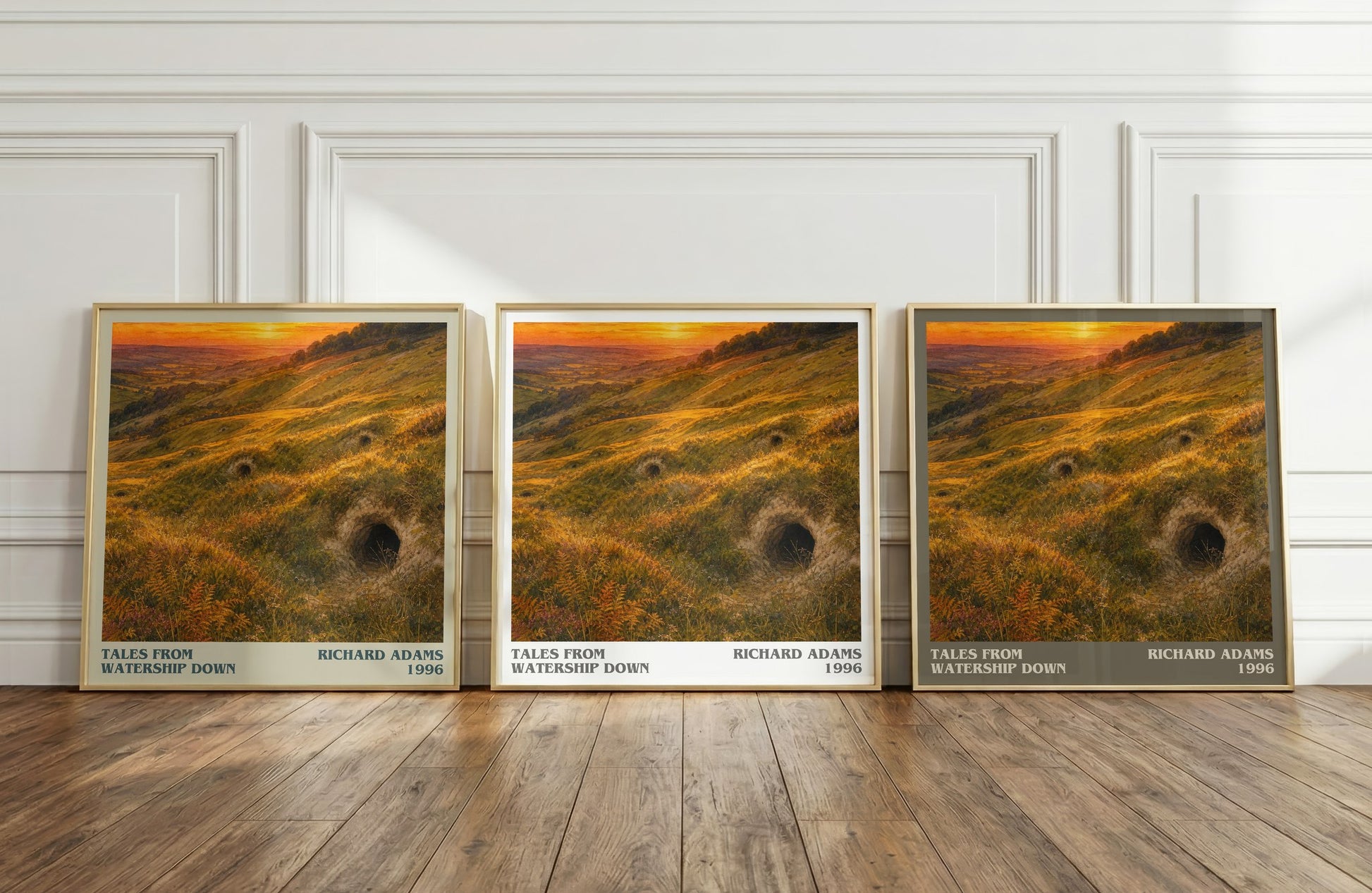 Tales From Watership Down literary art print colour and style options – Richard Adams book art