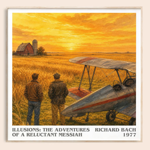 Illusions: The Adventures Of A Reluctant Messiah Literary Art Print –
