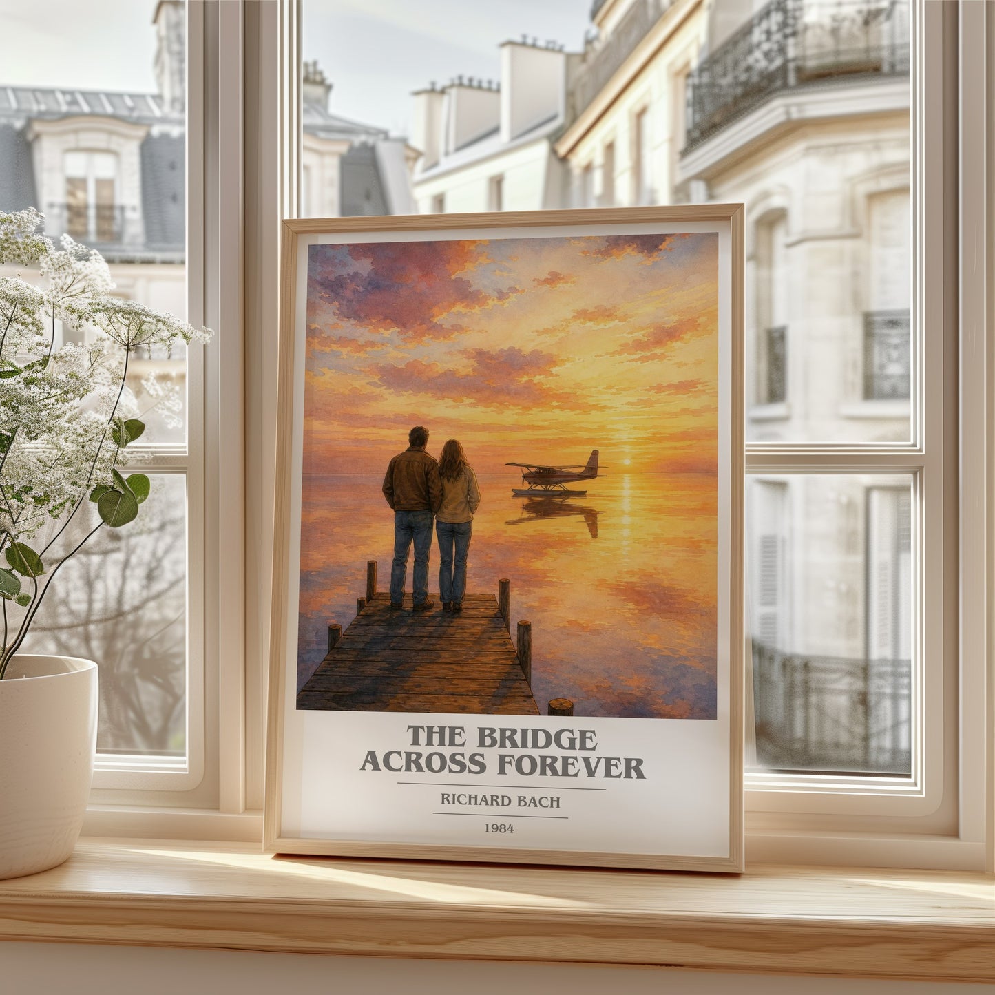 The Bridge Across Forever book cover poster colour and style options – Richard Bach book art