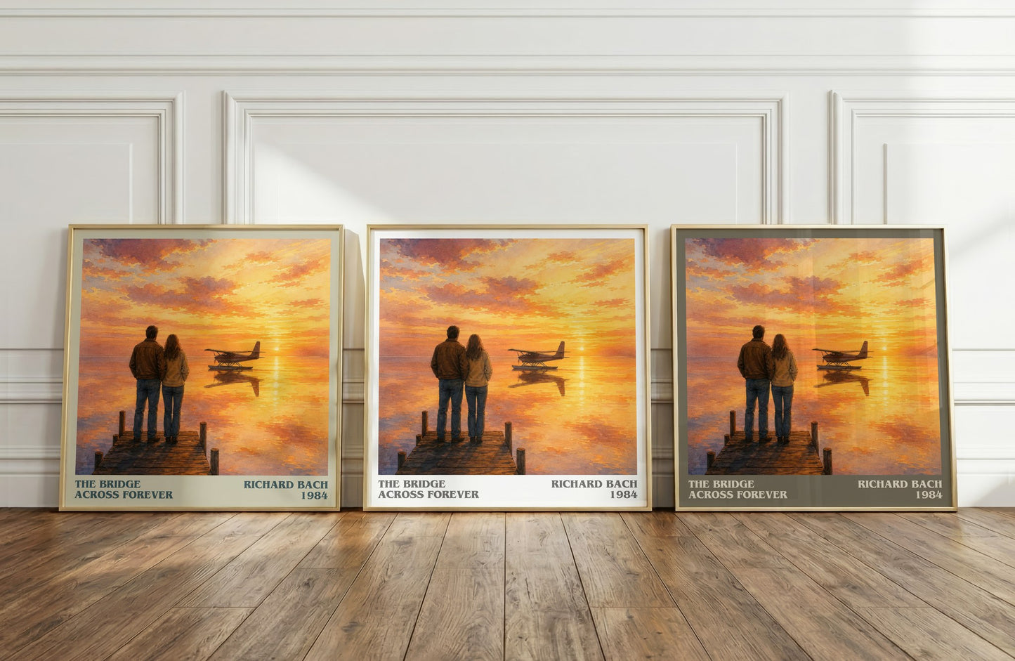 The Bridge Across Forever literary art print colour and style options – Richard Bach book art