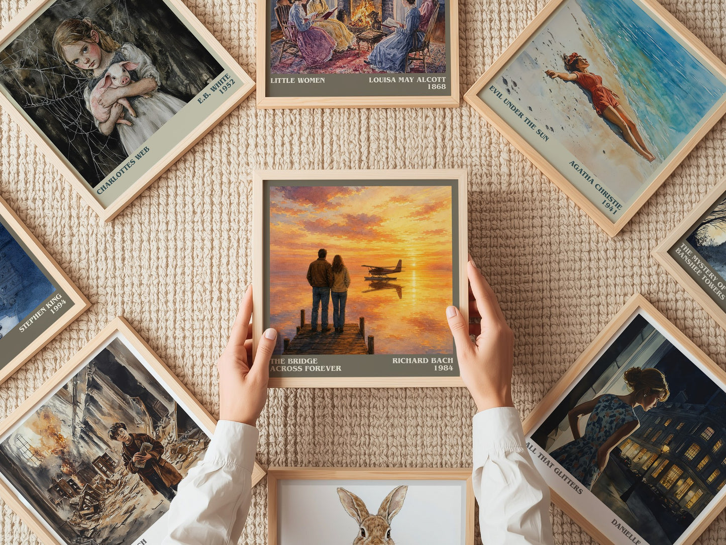 The Bridge Across Forever literary book poster framed on wall – memoir wall art