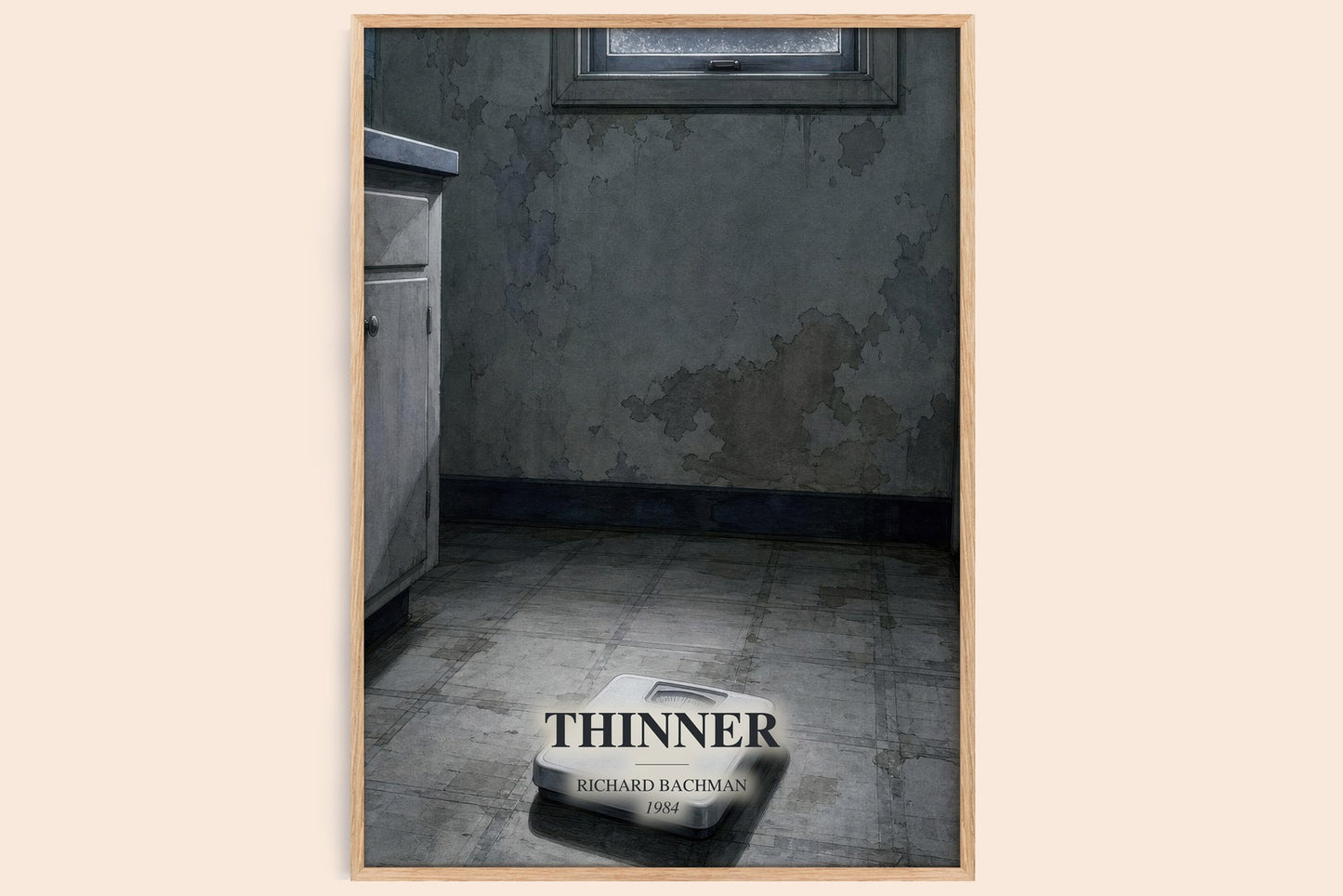 Thinner watercolour book poster by Richard Bachman – framed literary art print