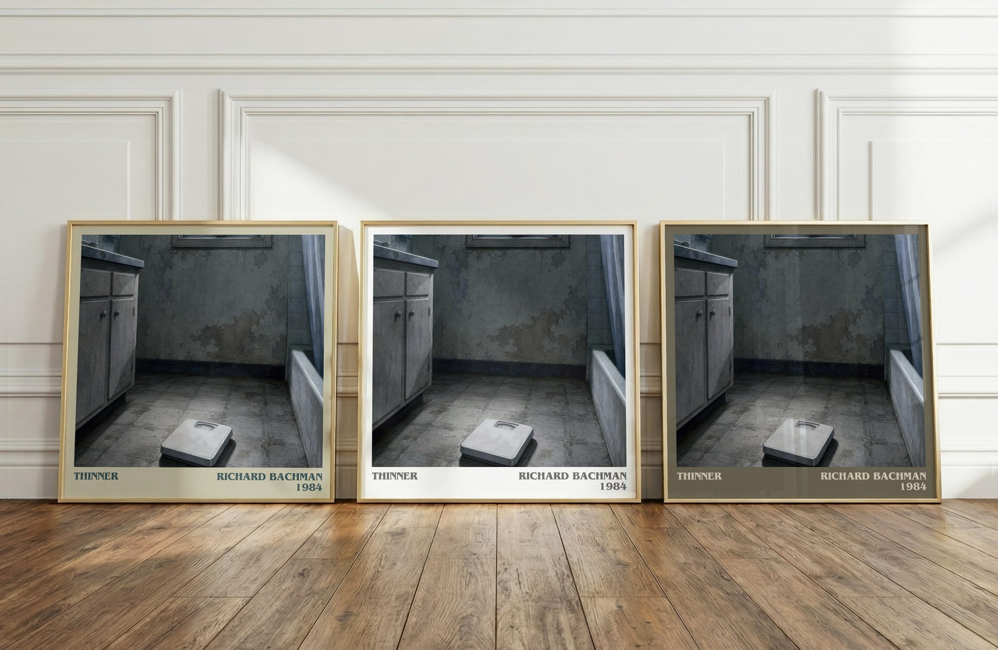 Thinner literary art print colour and style options – Richard Bachman book art