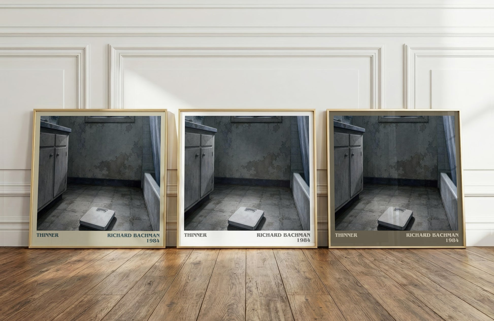 Thinner literary art print colour and style options – Richard Bachman book art