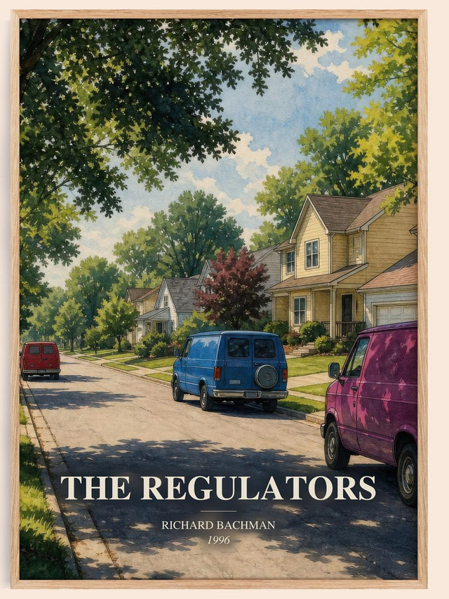 The Regulators Book Watercolour Illustration by Richard Bachman