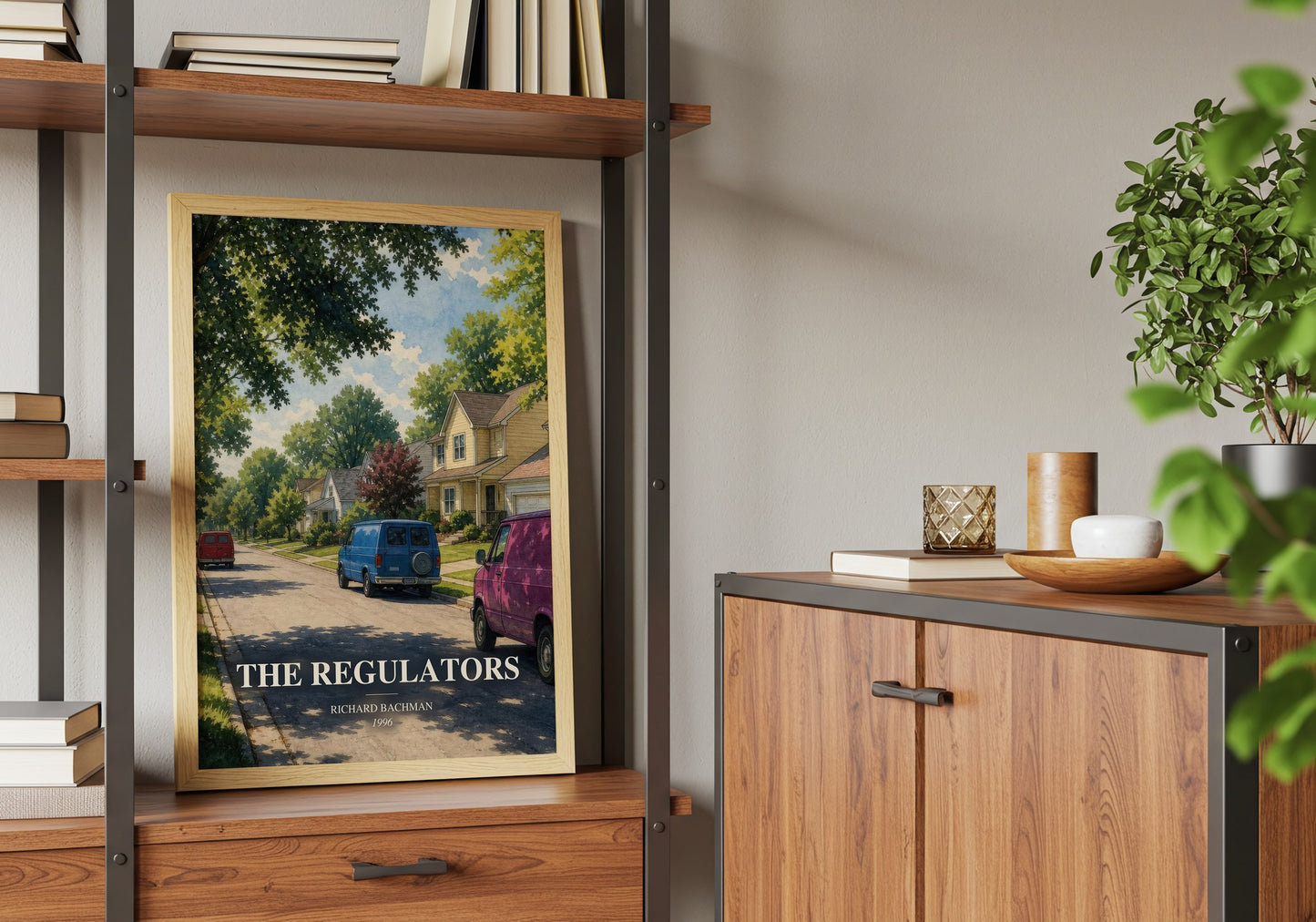 The Regulators book watercolour illustration paper finish options – matte satin gloss