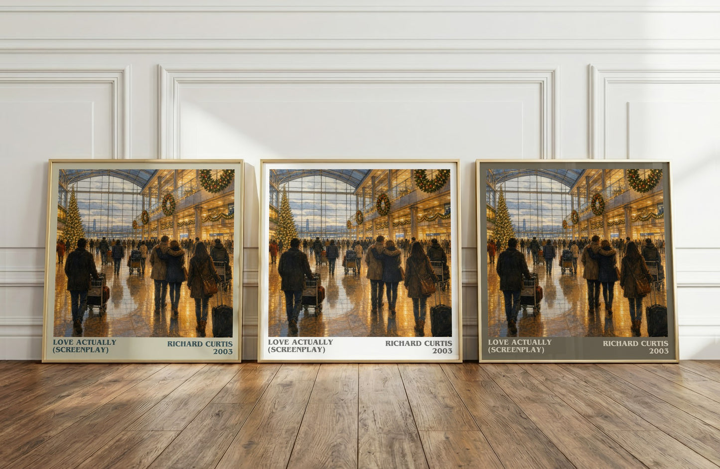 Love Actually (Screenplay) literary art print colour and style options – Richard Curtis book art
