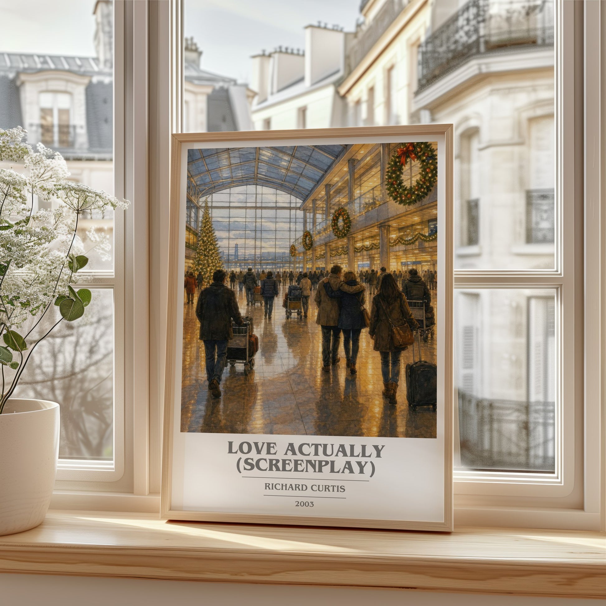 Love Actually (Screenplay) book cover poster colour and style options – Richard Curtis book art
