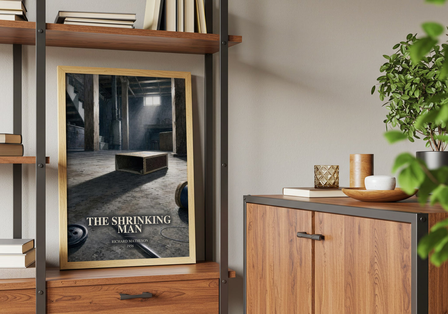 The Shrinking Man book watercolour illustration paper finish options – matte satin gloss