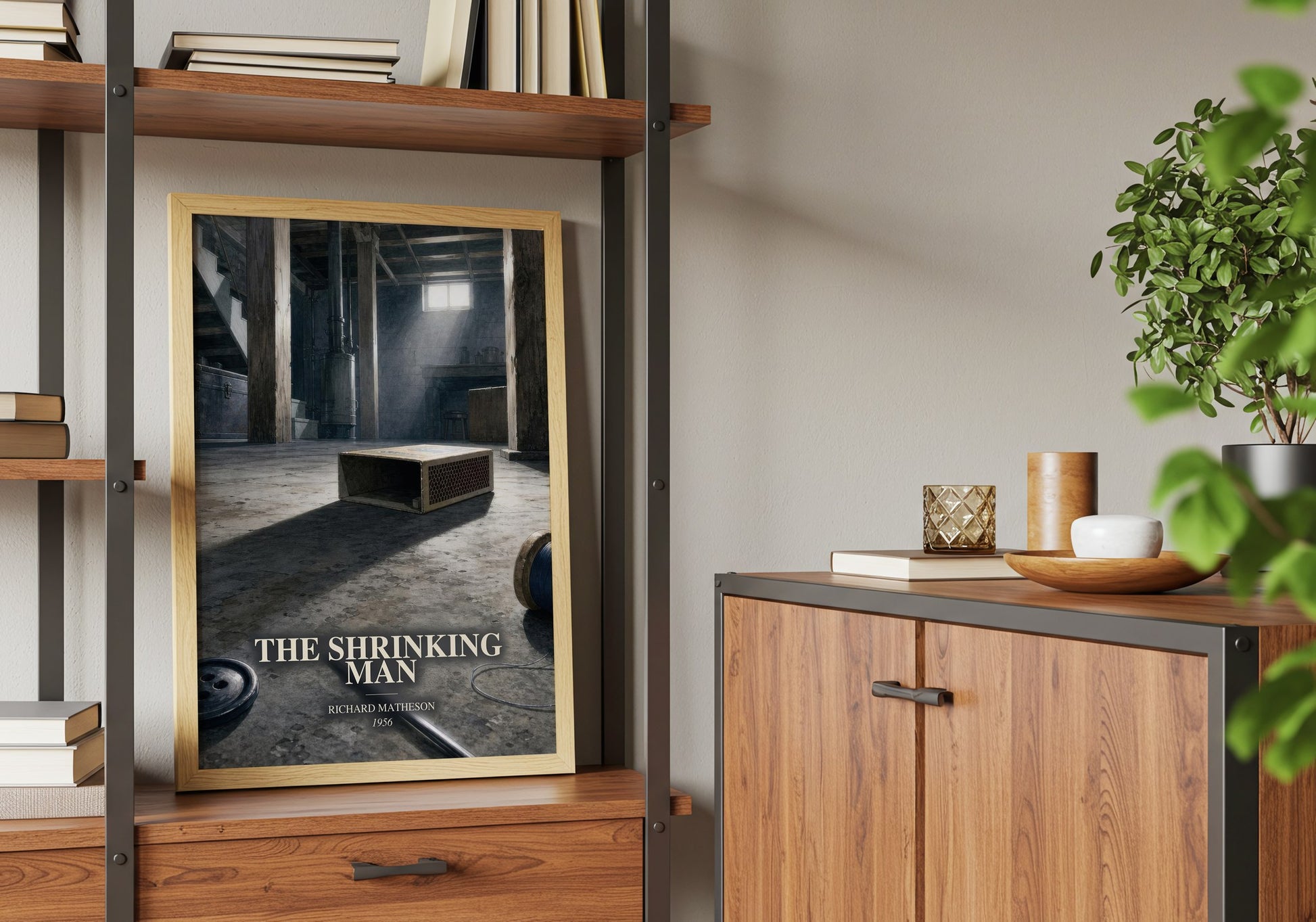 The Shrinking Man book watercolour illustration paper finish options – matte satin gloss