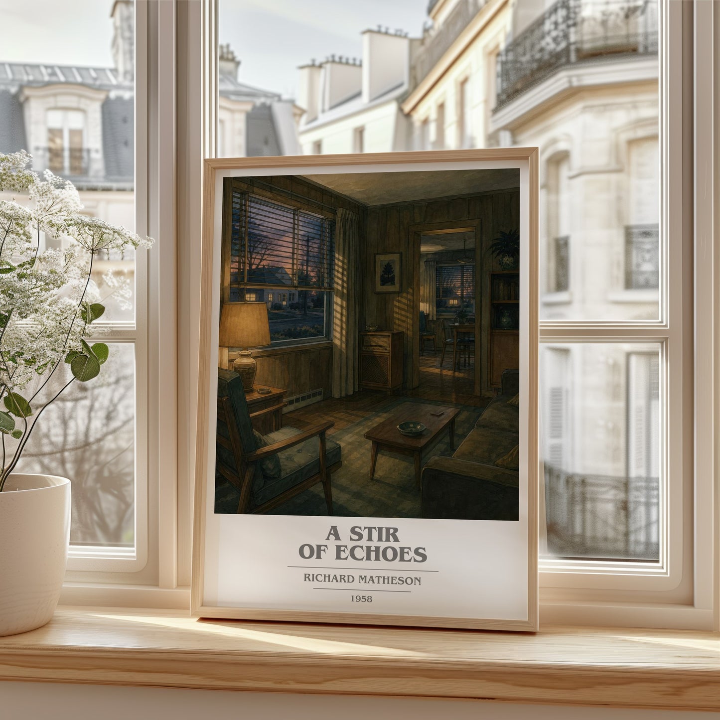 A Stir Of Echoes book cover poster colour and style options – Richard Matheson book art