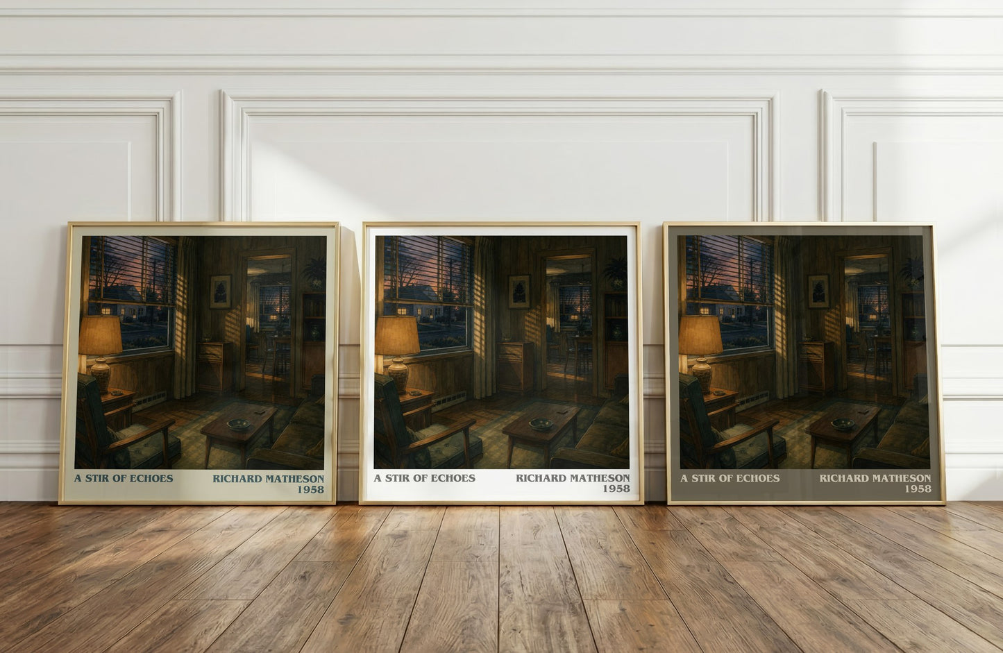 A Stir Of Echoes literary art print colour and style options – Richard Matheson book art
