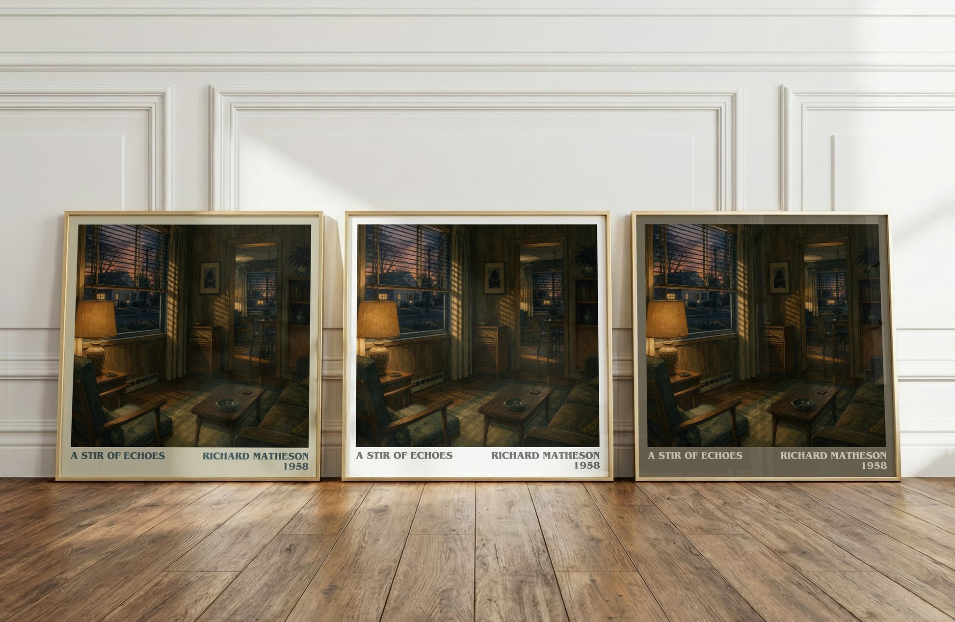 A Stir Of Echoes literary art print colour and style options – Richard Matheson book art