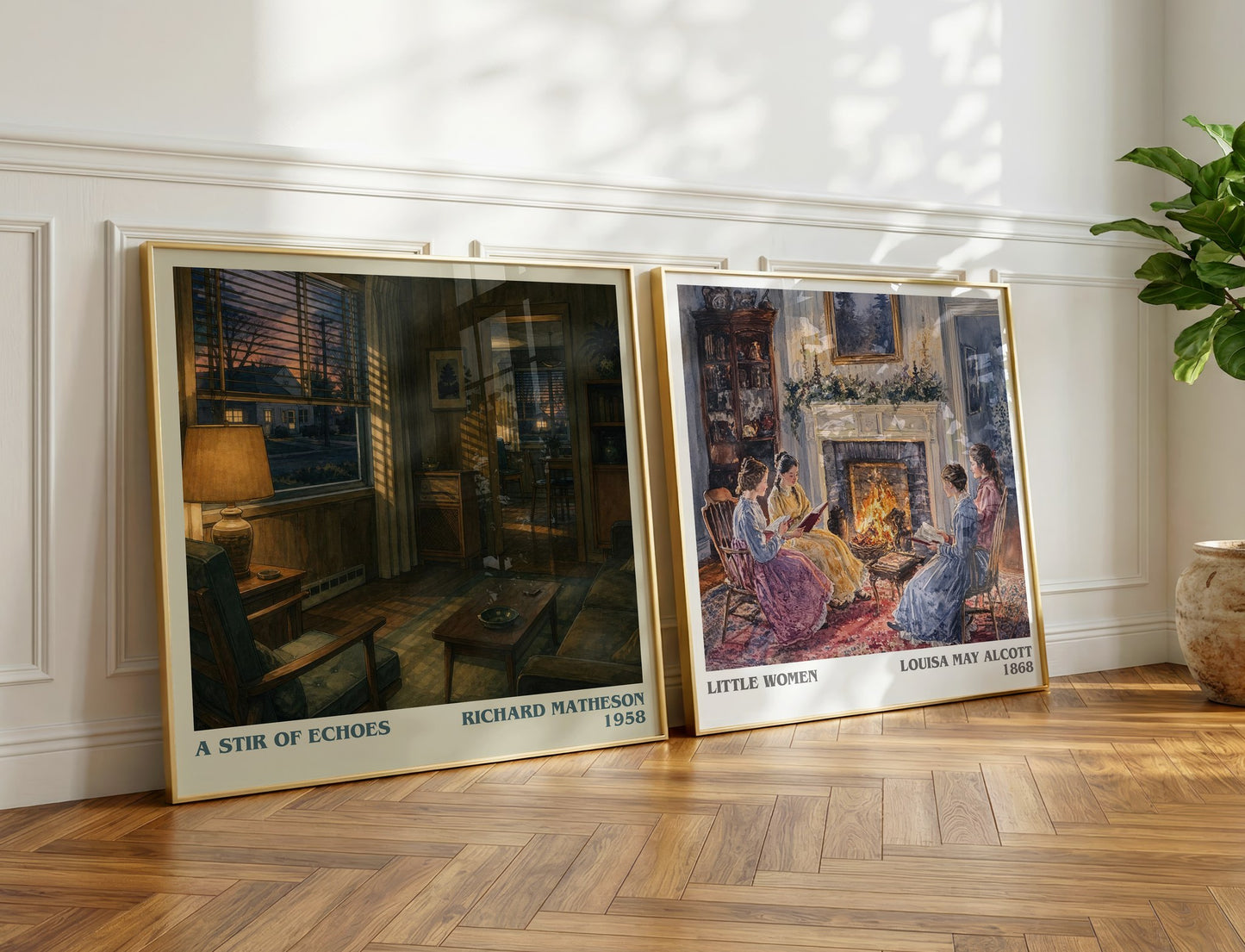 A Stir Of Echoes literary print on bookshelf – Richard Matheson fan gift