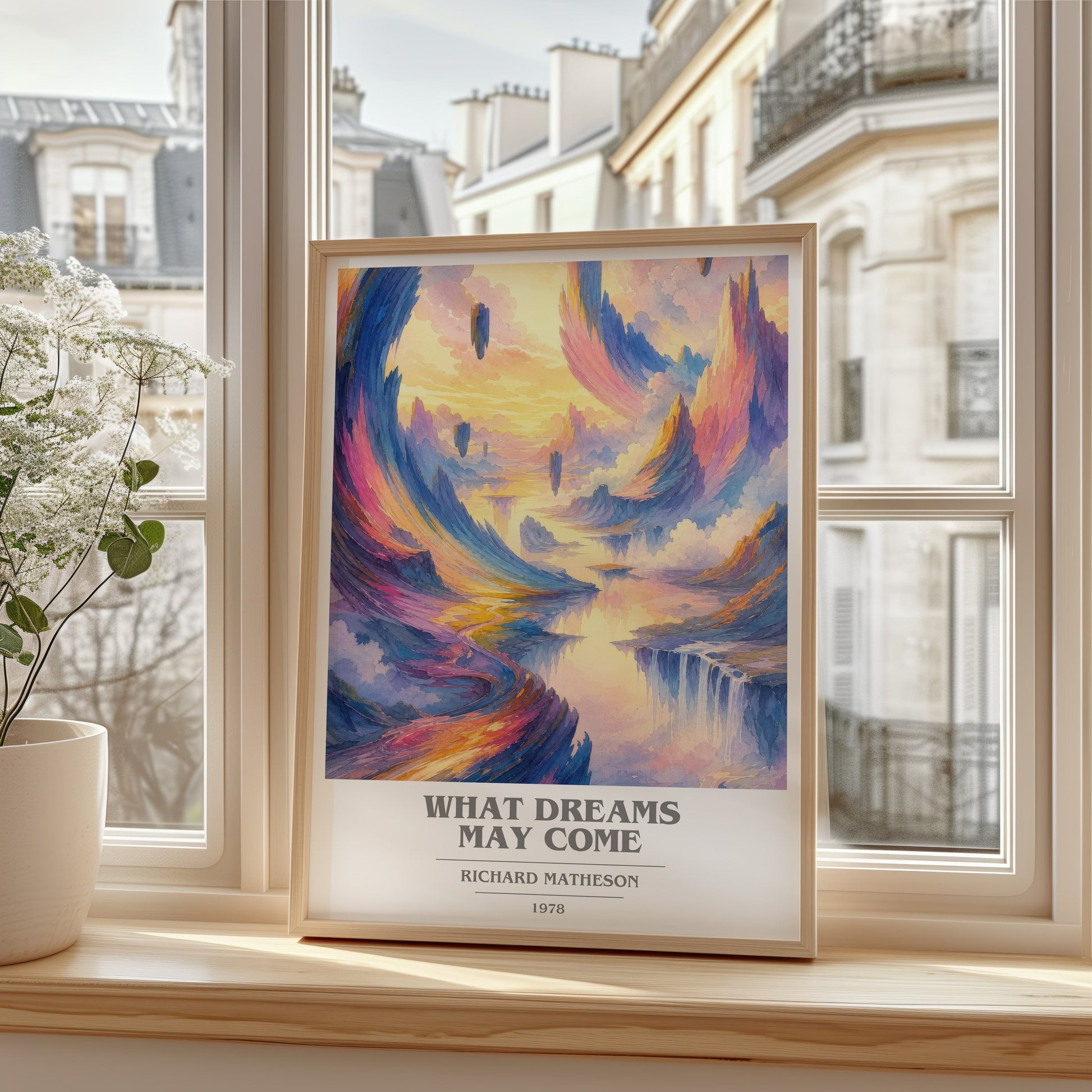 What Dreams May Come book cover poster colour and style options – Richard Matheson book art