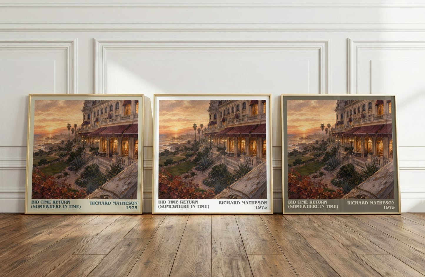 Bid Time Return (Somewhere In Time) literary art print colour and style options – Richard Matheson book art