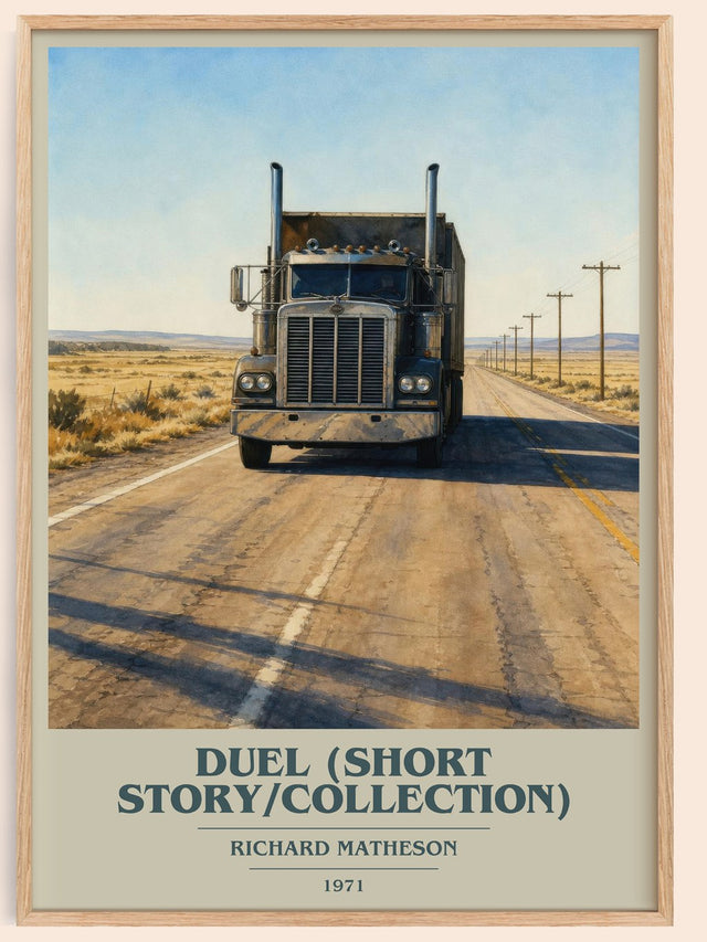 Duel (Short Story/Collection) Book Cover Poster by Richard Matheson