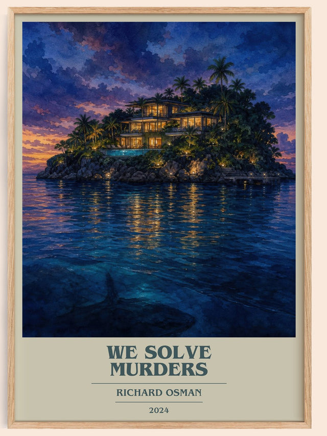 We Solve Murders Book Cover Poster by Richard Osman
