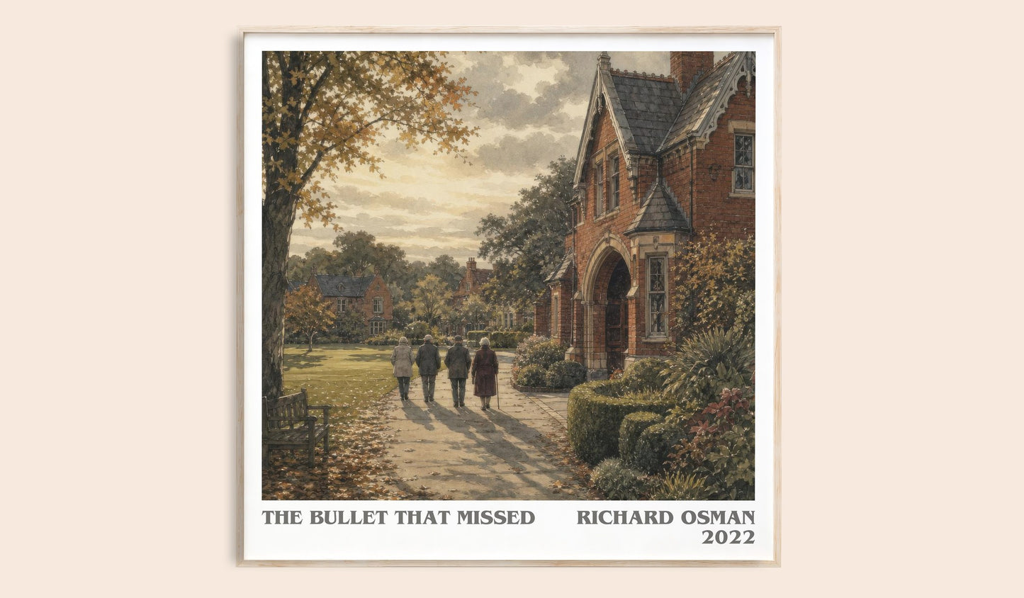 The Bullet That Missed literary book poster by Richard Osman – framed literary art print