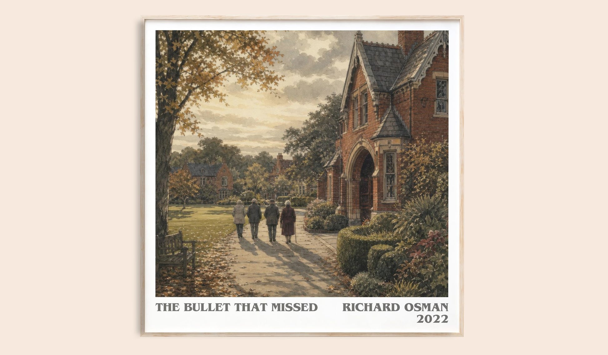The Bullet That Missed literary book poster by Richard Osman – framed literary art print