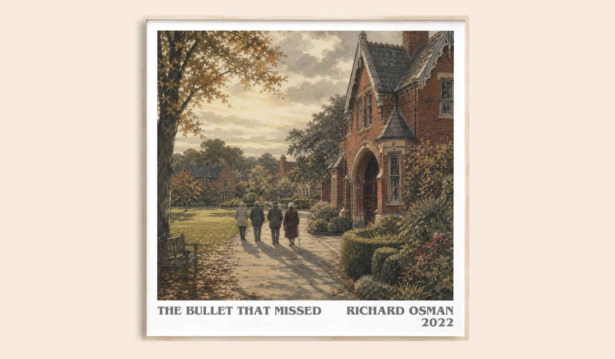 The Bullet That Missed literary book poster by Richard Osman – framed literary art print